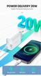 Зарядний пристрій Ugreen QC 4.0 PD 3.0 20W + Кабель Ugreen MFi USB-C to Lightning 1.5 м White (CD238) - зображення 8