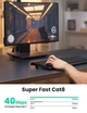 Патч корд UGREEN сетевой кабель 40 Гбит\с 2000 МГц Ethernet RJ45 Cat 8 плоский 3М Black (NW134) - изображение 2
