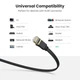 Патч корд Ugreen мережевий кабель 10 Гбіт\с Ethernet RJ45 Cat 7 плоский 5М Black (NW107) - зображення 13