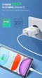 Зарядное устройство Ugreen Quick charge 4.0 PD 3.0 18W + Кабель Ugreen MFi USB-C to Lightning 1.5M (CD137) - изображение 4