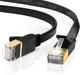 Патч корд Ugreen мережевий кабель 10 Гбіт\с Ethernet RJ45 Cat 7 плоский 1М Black (NW107) - зображення 9