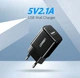 Швидкий зарядний пристрій Ugreen USB універсальний 10.5W Black «ED011» - зображення 12