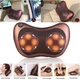 Массажная подушка Massage Pillow CHM-8028 на 8 роликов для шеи и спины, массажёр роликовый - изображение 2