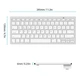 Бездротова Bluetooth клавіатура Wireless Keyboard X5 3710, Біла - изображение 3