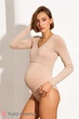 Cтильное боди для беременных и кормящих мам Fleur XL Юла Мама Бежевый NR-31.043 - изображение 1