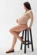 Cтильное боди для беременных и кормящих мам Fleur XL Юла Мама Бежевый NR-31.043 - изображение 3