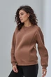 Базовый свитшот для беременных и кормящих oversize со скрытыми молниями M Kloya Юла Мама латте - изображение 6