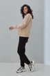 Теплые брюки - джоггеры для беременных из плотного трикотажа с начесом Berit warm XL Юла Мама Черный - изображение 5