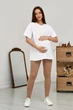 Хлопковая футболка для беременных и кормящих для любого срока Ankara XXL/3XL Lullababe Белый LB09AN102 - изображение 5