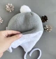 Зимняя шапка для малышей "Зимняя Сказка" 3-6 месяца (40-44 см) Серый Kid’s Fantasy - изображение 1