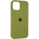 Чохол силіконовий Full Silicone Case for iPhone 12 / 12 Pro Army Green (з закритим низом) - зображення 4