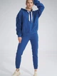 Bluza damska z kapturem kangurka Figl M801 XL Niebieska (5902194407151) - obraz 2
