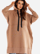Bluza damska z kapturem oversize Infinite You M279 One Size Beżowa (5902360561373) - obraz 1