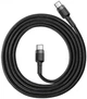 Кабель Baseus Cafule USB Type-C to USB Type-C 1м 3A PD 60W Black/Grey (CATKLF-GA91) - изображение 2