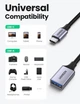 Кабель-Адаптер OTG Ugreen US203 Type-C male to USB 3.0 A female Thunderbolt 3 Nylon 70889 - зображення 2