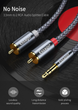 Кабель AUX - 2RCA (тато-тато) ESSAGER jack 3.5 мм 2м - зображення 3