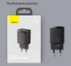 Сетевое зарядное устройство Baseus Dual Quick Charger Type c (PD)+ USB (QC3.0) 20w - изображение 9