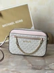 Сумка жіноча Michael Kors Jet Set Large Logo Crossbody Bag біла (35S1GTTC9B) - зображення 1