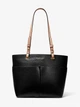 Сумка женская Michael Kors Bedford Medium Pebbled Leather Tote черная (30S9GBFT2L) - изображение 7