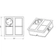 Блок розеток ASA VERSAHIT DUAL 2x220V білий RAL 9003 (060.15F.00008) - зображення 9