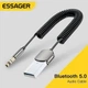 Bluetooth AUX адаптер Essager в авто сріблястий (560011) - зображення 1