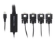 Кабель Viewcon USB - 4хCOM (M/M), (9+25pin), 1.4 м, Black (VE671) - зображення 1