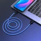 Кабель Hoco USB - Lightning 1м 2.4A силsкон X21 PLUS Blue (X21_iP_ Blue) - зображення 5