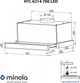Витяжка MINOLA HTL 6214 BL 700 LED - зображення 15