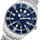 Годинник наручний CITIZEN NB6021-68L в кольорі синій/сріблястий. - зображення 11