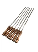 Шампур 74 см. метал 3 мм. прямий з дерев'яною ручкою (комплект 6 шт) - изображение 1