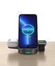 Бездротовий зарядний пристрій Mission X179 3 в 1 для iPhone, Apple Watch, AirPods чорна - зображення 2