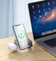 Беспроводное зарядное устройство Mission X179 3 в 1 для iPhone, Apple Watch, AirPods белая - изображение 4