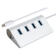 Концентратор Vinga Type-C to 4*USB3.0 1.0m cable aluminium (VCPHCU304) - зображення 1