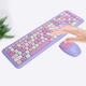 Комплект бездротовий VHG Mofii 666 Purple, клавіатура + миша - изображение 2