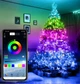 Розумна світлодіодна LED гірлянда Smart Роса стрічка 10 метрів музична RGB 5050 з Bluetooth додатком водостійка від USB з мікрофоном - зображення 4