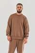 Світшот бежевого кольору owersize UKRS-9933 UkrGlamour - изображение 1