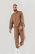 Світшот бежевого кольору owersize UKRS-9933 UkrGlamour - изображение 4