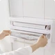 Кухонный диспенсер органайзер для кухни Kitchen Roll Triple Paper Dispenser держатель полотенец пищевой пленки и фольги Happy Home ART 6888 - изображение 3