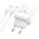 СЗУ Hoco C104A PD20W (1USB-C) + кабель Type-C to Type-C White - зображення 3