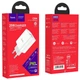 Мережевий зарядний пристрій (МЗП) HOCO C80A Plus Rapido PD20W+QC3.0 (1Type-C/1USB) White - изображение 5