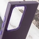 Шкіряний чохол Bonbon Leather Metal Style для Samsung Galaxy S23 Ultra Фіолетовий / Dark Purple - изображение 5