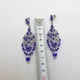 Серьги длинные синие зимняя ветвь BLAGOY-ART-- FN03140-4 - изображение 4