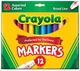 Фломастери Crayola Classic товсті 12 кольорів - зображення 1