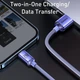 Кабель Cable Baseus CAJY000005 Crystal Shine Series Lightning 2.4A 1.2m purple - изображение 5