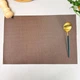 Однотонный Коричневый сервировочный коврик из ПВХ 30х45 см (14-Б) - изображение 2