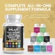 Премиальная добавка для поддержки надпочечников и иммунитета Clean Nutraceuticals Shilajit Pure Himalayan 10,000mg Supplement w Sea Moss 6000mg Ashwagandha 6000 Tongkat Ali Boron Magnesium 90 капсул - зображення 2