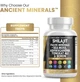 Премиальная добавка для поддержки надпочечников и иммунитета Clean Nutraceuticals Shilajit Pure Himalayan 10,000mg Supplement w Sea Moss 6000mg Ashwagandha 6000 Tongkat Ali Boron Magnesium 90 капсул - зображення 3