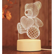 Детский 3D ночник "Bear" Светильник акриловый USB 4W - изображение 1