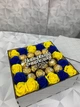 Солодкий подарунковий бокс для дівчини з цукерками набір у формі квадрата для дружини, мами, дитини Nbox-58 - зображення 1