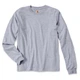 Футболка с длинным рукавом Carhartt Sleeve Logo T-Shirt L/S - EK231 (Heather Grey, S) - изображение 1